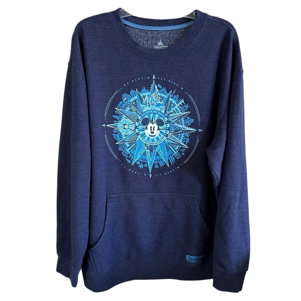 DISNEY PARKS Disneyland Resort Mickey Mouse Compass Sweatshirt